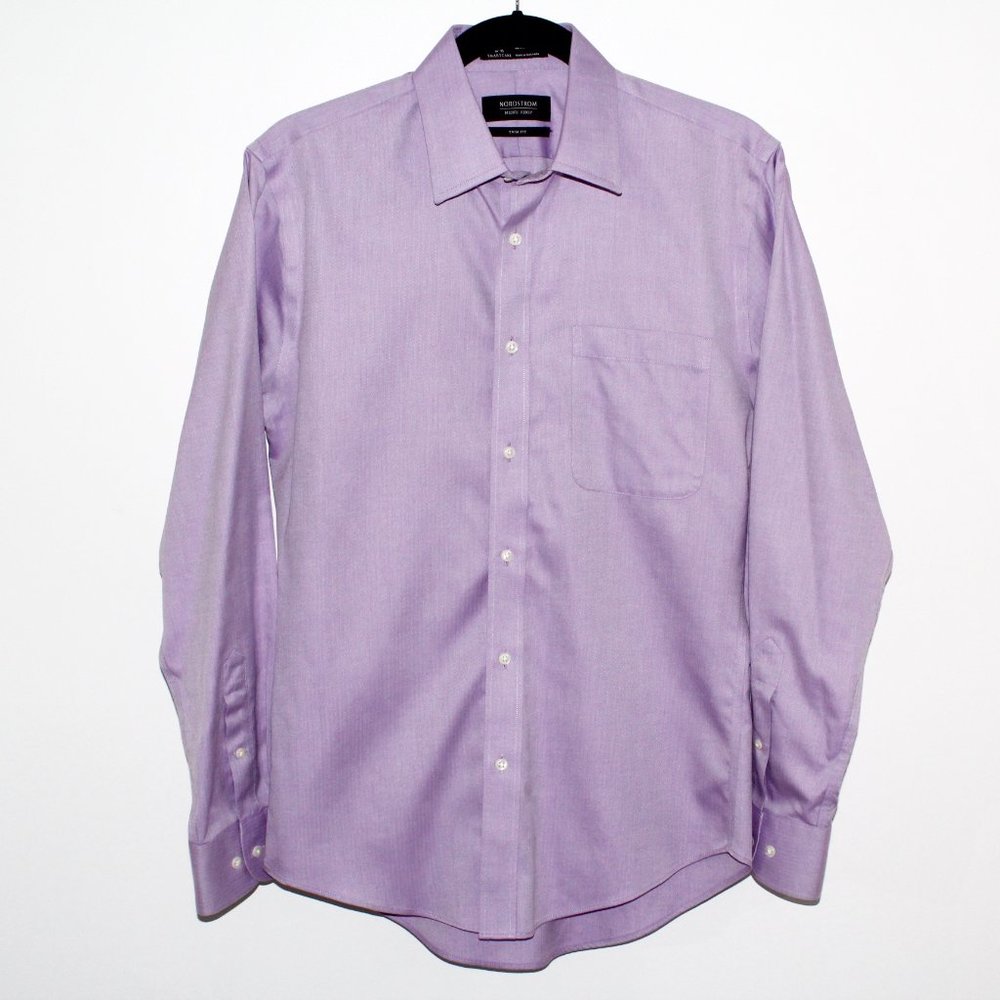 Nordstrom Trim Fit Lilac Dress Shirt
